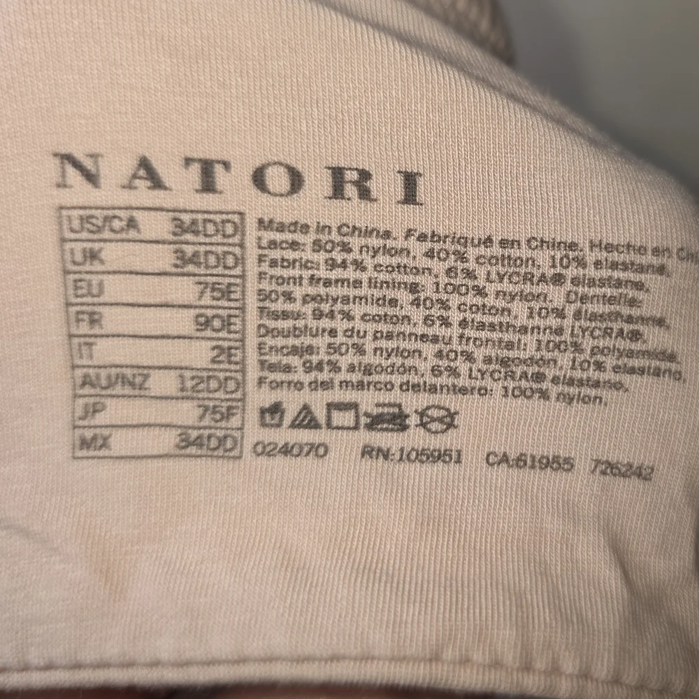 Natori 34DD Blush Pink Lace Underwire Balconette Bra Adjustable Straps Lined - Picture 6 of 6